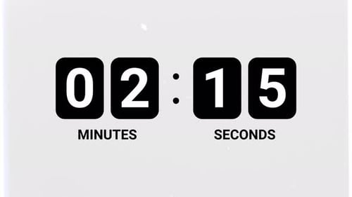 3 Minute Countdown Timer With Digital Numbers
