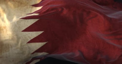 Old Qatar Flag