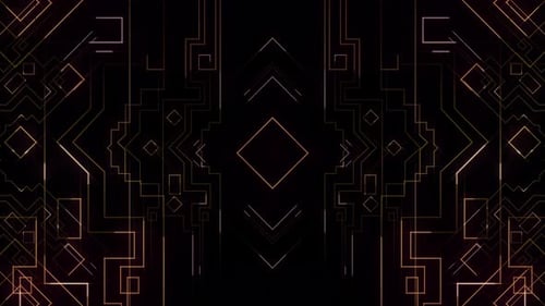 Art Deco VJ Visual For Nye Party