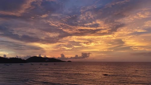 Stunning Sunset at Phuket With Dramatic Sky