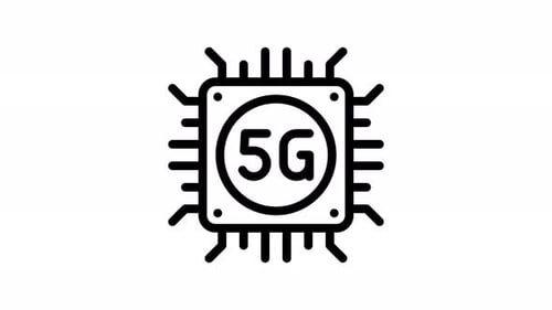 chipset line icon animation