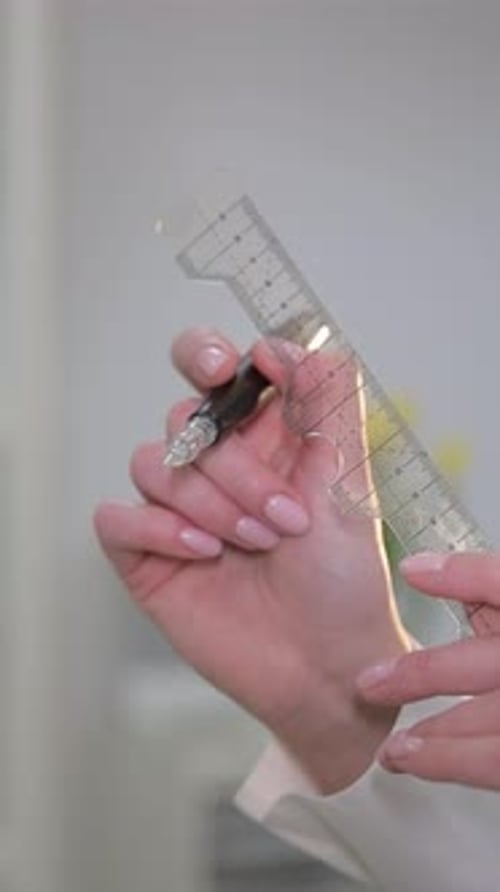 Permanent Lip Makeup Procedure in a Beauty Salon Detailed View of Pigment Application