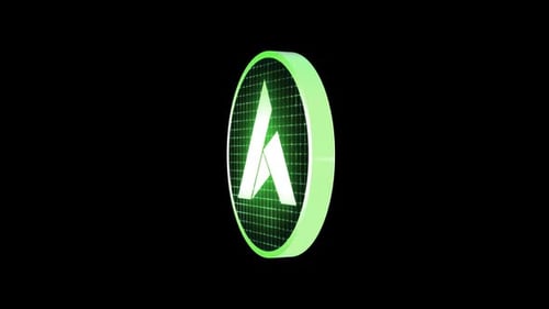 Futuristic Green Grid Logo Reveal