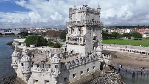 Belem Tower At Lisbon In District Of Lisbon Portugal.