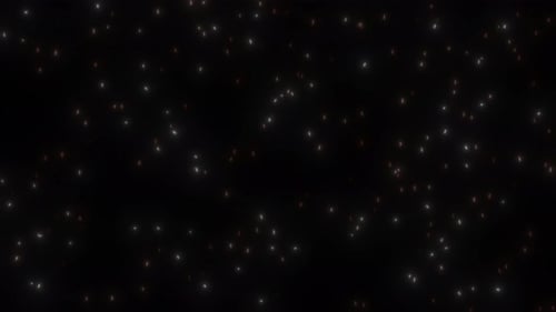 Floating Glowing Particles Bokeh Abstract Background Loop