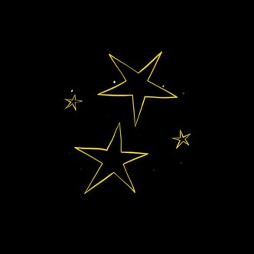 Hand Drawn Doodle Sketch Stars Sparkle Animation