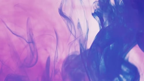 Abstract Ink Swirls in Purple, Pink and Blue