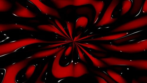 Abstract Red and Black Fluid Morphing Background Animation