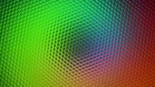 Abstract Geometric Hexagonal Pattern Background with Shifting Colors