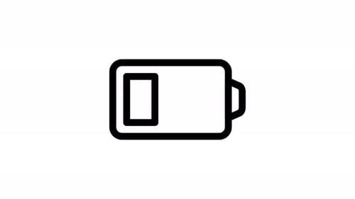 battery line icon animation
