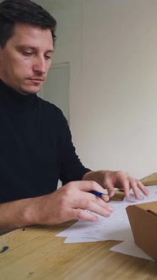 Cardboard Industry The Designer Develops the Product Packaging Designer Develops the Design of