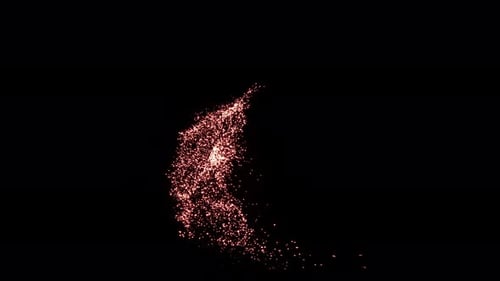 Blue Sparks Wave Background