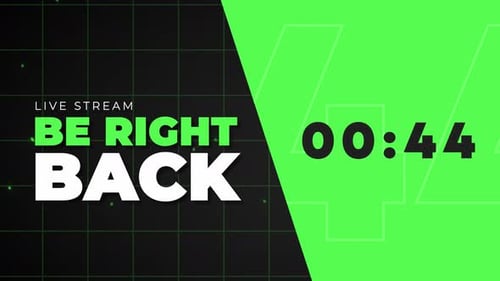 Streaming Be Right Back Cuenta regresiva de 1 minuto