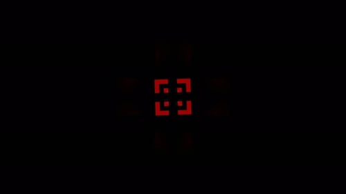 Red And White Cool Neon Strobe Geometric Background Vj Loop In 4K