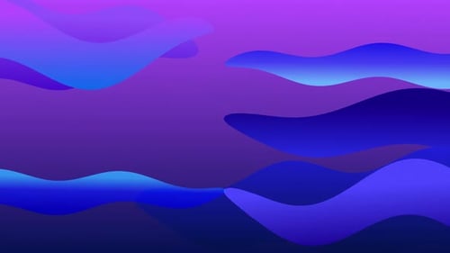 Modern wavy blue and purple tentacles transition