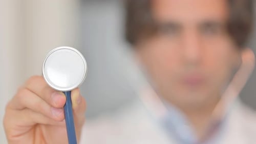 Close up of Stethoscope, Listen Heartbeat