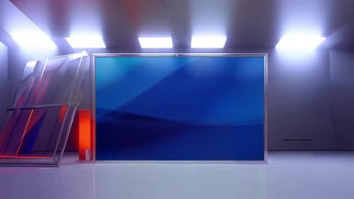 Virtual Sports Show Set Background Loop for an Exciting and Energetic Broadcast