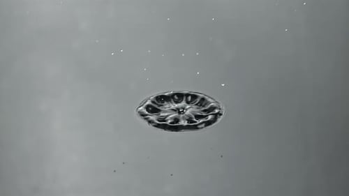 Super Slow Motion Drop of Water Filmed on a Highspeed Camera at 1000 Fps