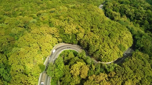 a Highway in the Mountains