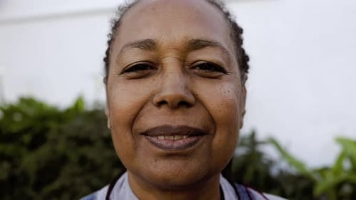 Smiling Woman Close Up Portrait