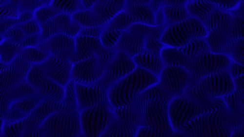 Abstract Fluid Blue Wave Digital Background Loop