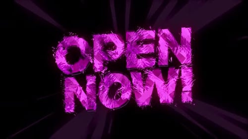 Dynamic Abstract Fragmented Text Reveal Opener