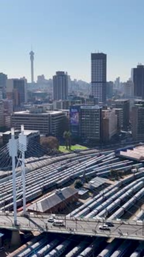 Mandela Bridge At Johannesburg In Gauteng South Africa.