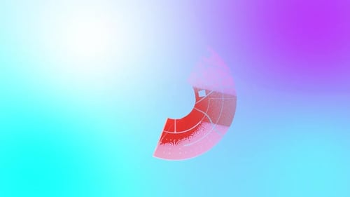 Radar Sammlung: Animation eines Kartenrasters mit kreisförmigem Scaneffekt wird geladen