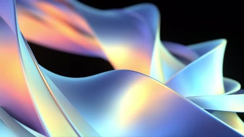 Abstract Holographic Color Waves Motion Background