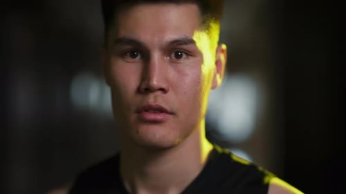 Close Up Of Young Adult Male Boxer