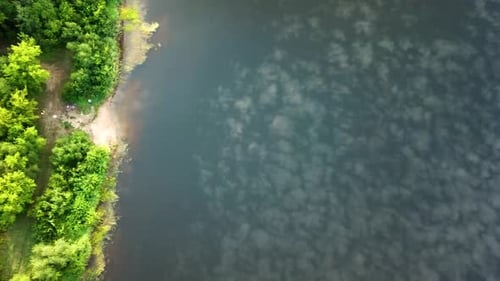 Beautiful Summer Landscape Of River And Forest 09