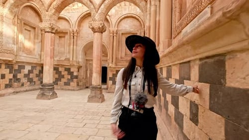 Tourist Looking At Historical Building
