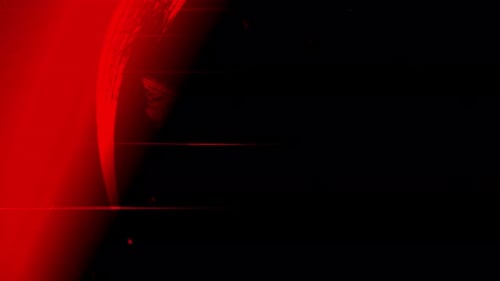 Red Grunge Glitch Horizontal Transition