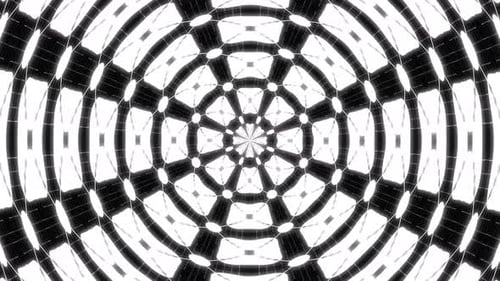 Glowing Modern Style Circular Tile Pattern Background Loop