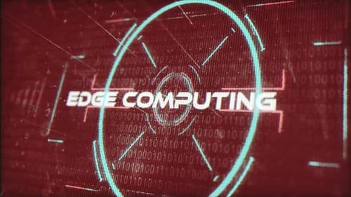 Die Worte von Edge Computing Intelligence in Techno Sci Fi