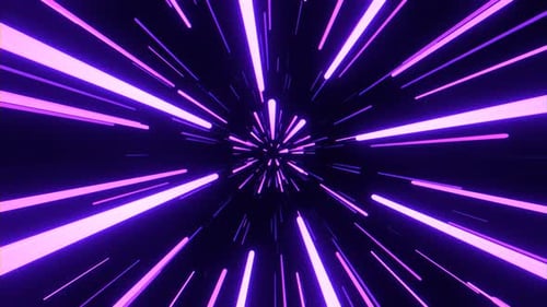 Purple Hyper Space Jump Background Vj Loop I 4K