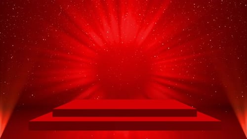 Fondo de podio de animación 3D para el escenario de productos para el diseño de pedestal de productos