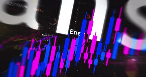 Diagrama de tablas y gráficos de la industria de producción de petróleo, bucle de zoom rápido