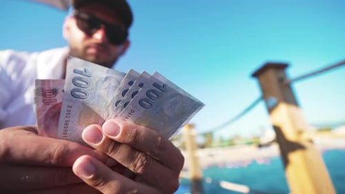 Close Up Money in Hands