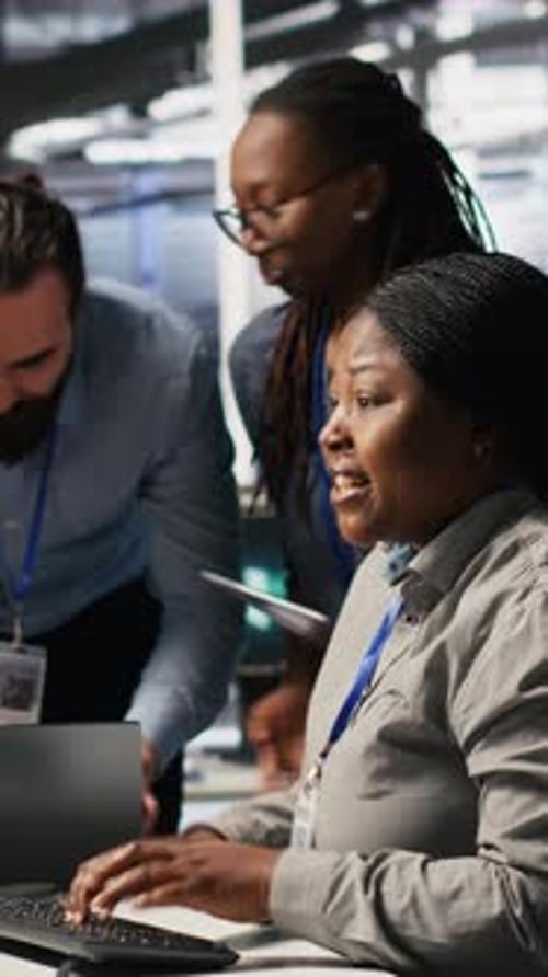 Vertical Video Engineering Team in Data Center Panicking After Receiving Critical Error Popup