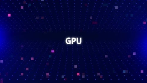 Futuristic Digital Grid Tech Background with Particle Reveal