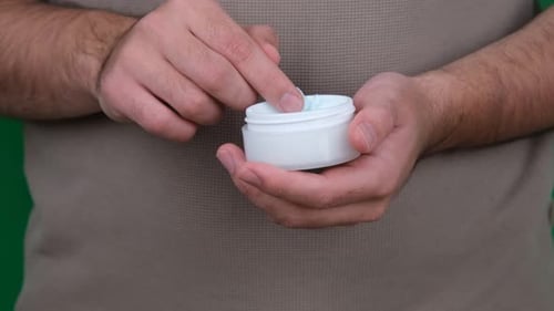 cream cosmetic hand