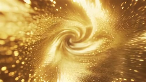 Luxury Golden Light Swirl Particles Motion Graphic