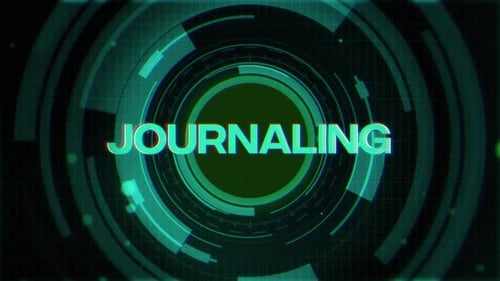 Futuristischer Cyberspace-Hintergrund zum Journaling