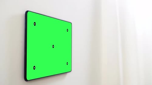 Automation, Internet of Things and Technology Concept - Chroma Key Green Screen