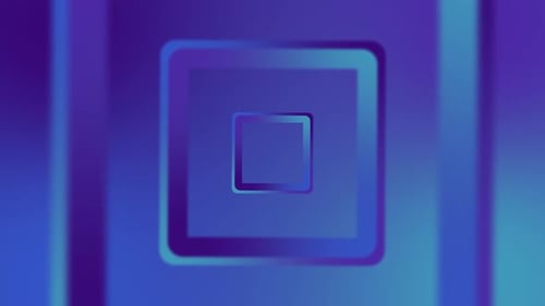 Seamless Blue Purple Geometric Tunnel Loop Animation