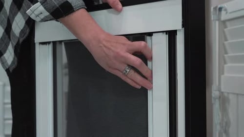Installing Retractable Screen on Window Frame