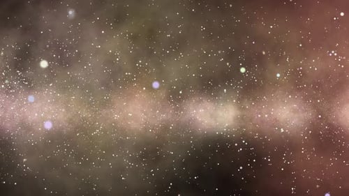 Abstract Space Dust Particles Motion Background
