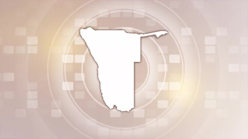 Animated Namibia Map Outline Drawing