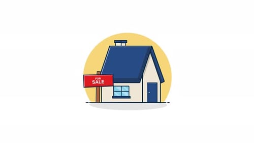 4k Real Estate Sale Concept Animation Video